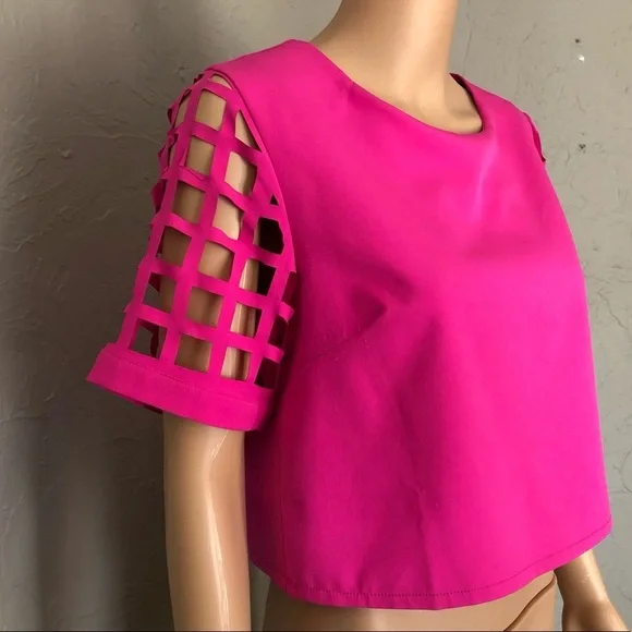 Tobi | Pink Fair and Square Top - Picture 7 of 8